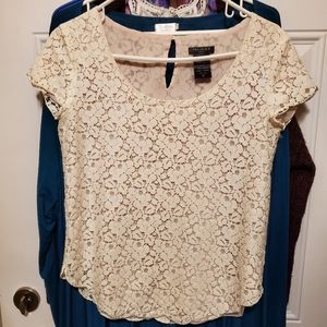#4 -Aritzia Talula lacey lined blouse